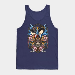 Blossoms and Waves Tank Top